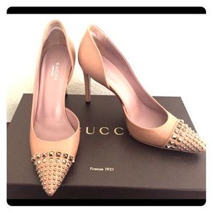 Nude Gucci Studded pumps, BNIB!